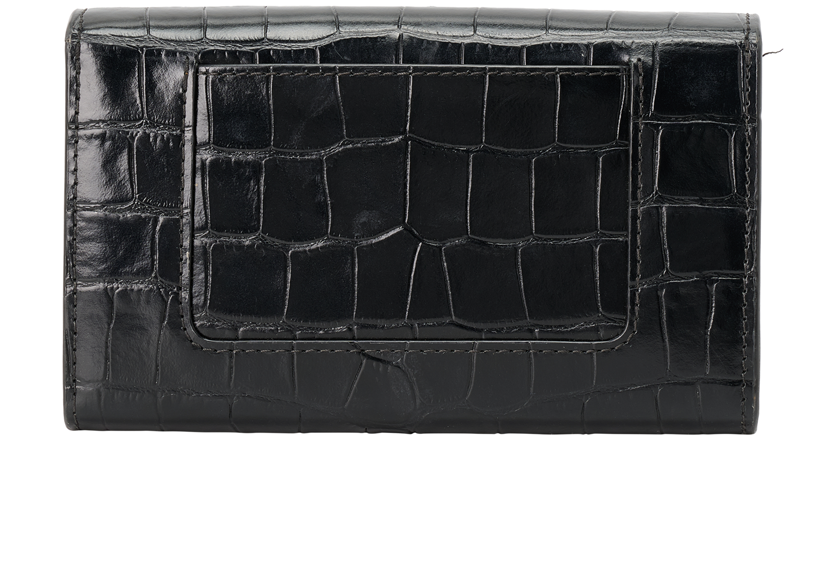 Mulberry Medim Darley Wallet, &pound;220, Accessories, Black, Leather, Back view